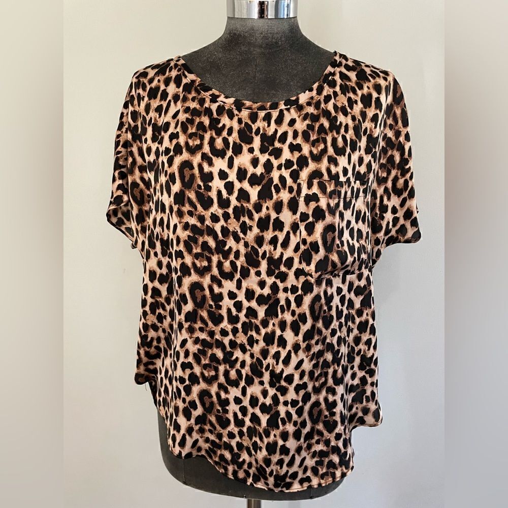 Victoria’s Secret Animal Print Blouse Size Small